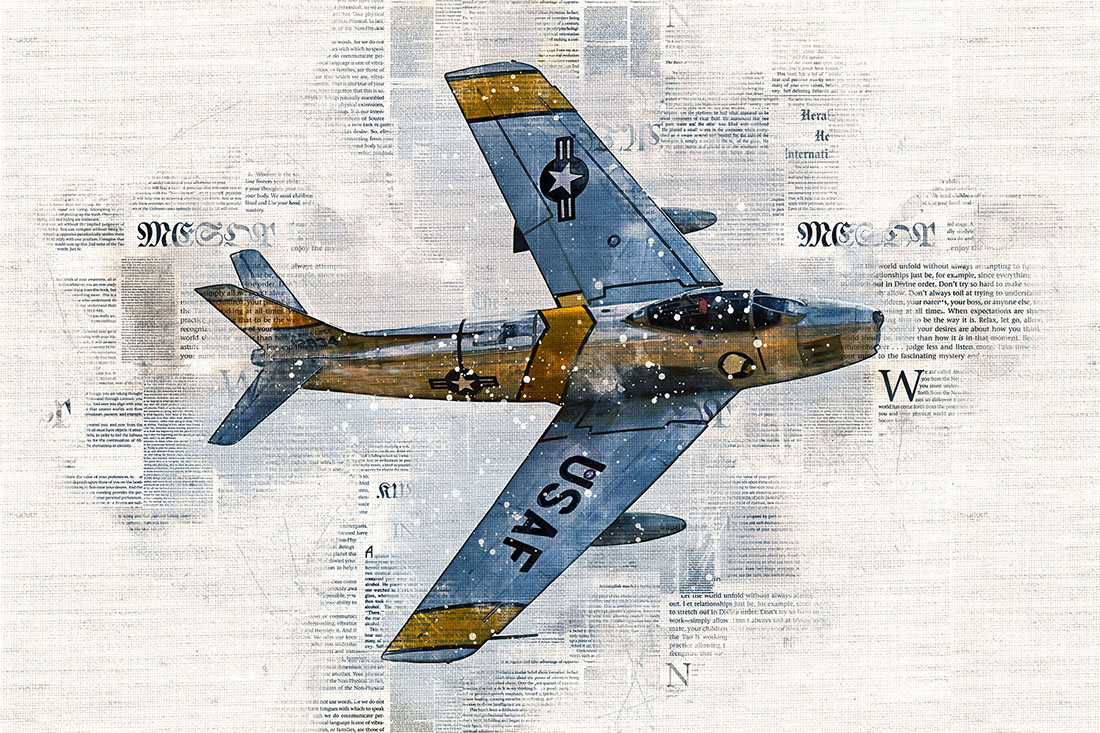 Aircraft JPG Illustrations with Rustic Style Preview.