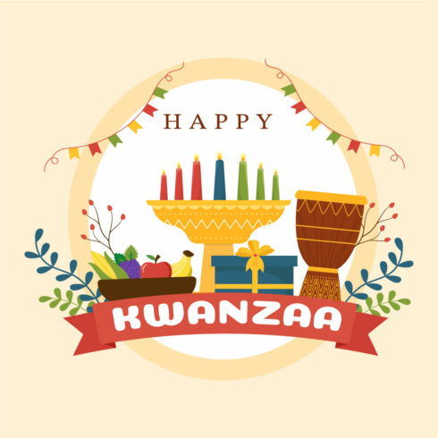 11 Happy Kwanzaa Holiday African Illustration cover image.