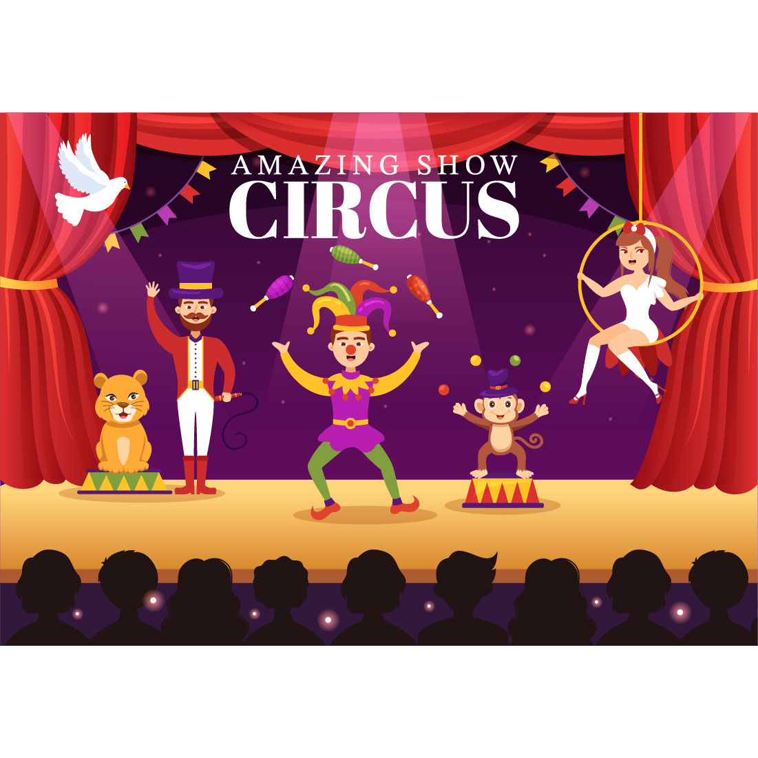 17 Circus Show Illustration cover image.