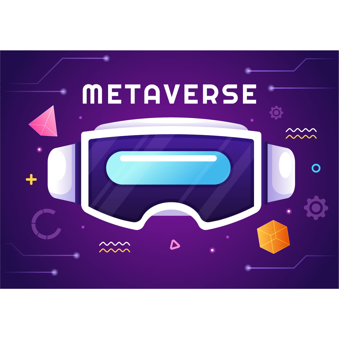 13 Metaverse Digital Virtual Reality Illustration cover image.