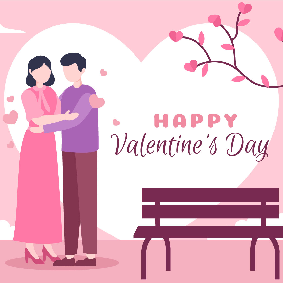 15 Happy Valentines Day Illustration preview image.