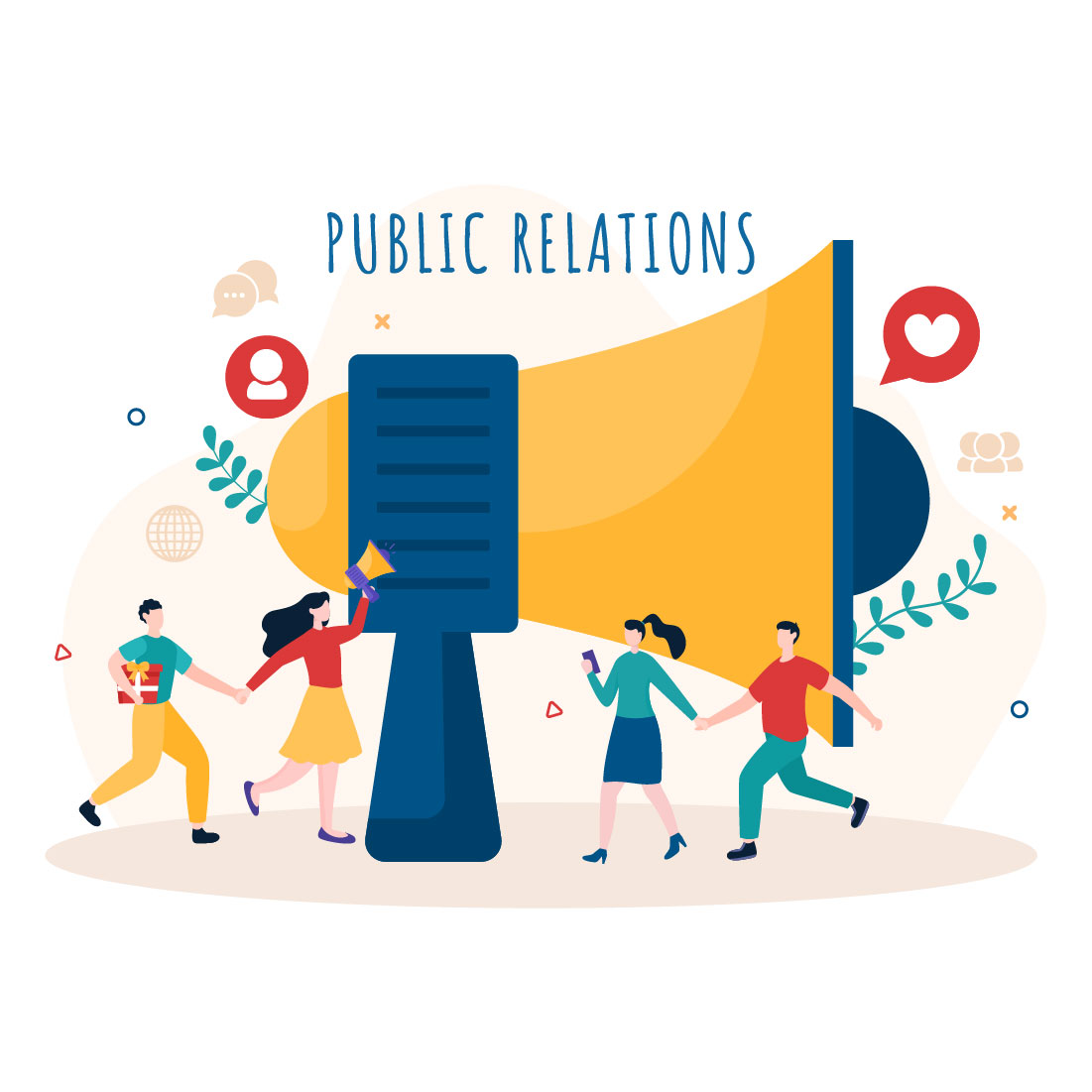 15 Public Relations Illustration preview image.