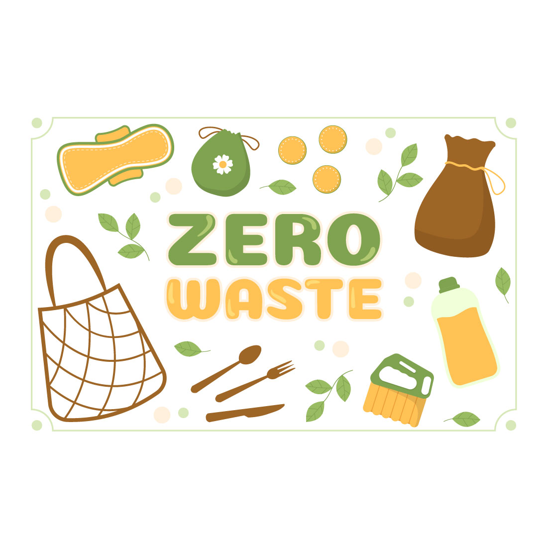 Zero Waste Illustrations cover image.