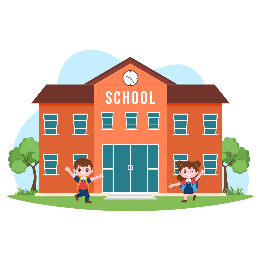 11 Primary School Illustration preview image.