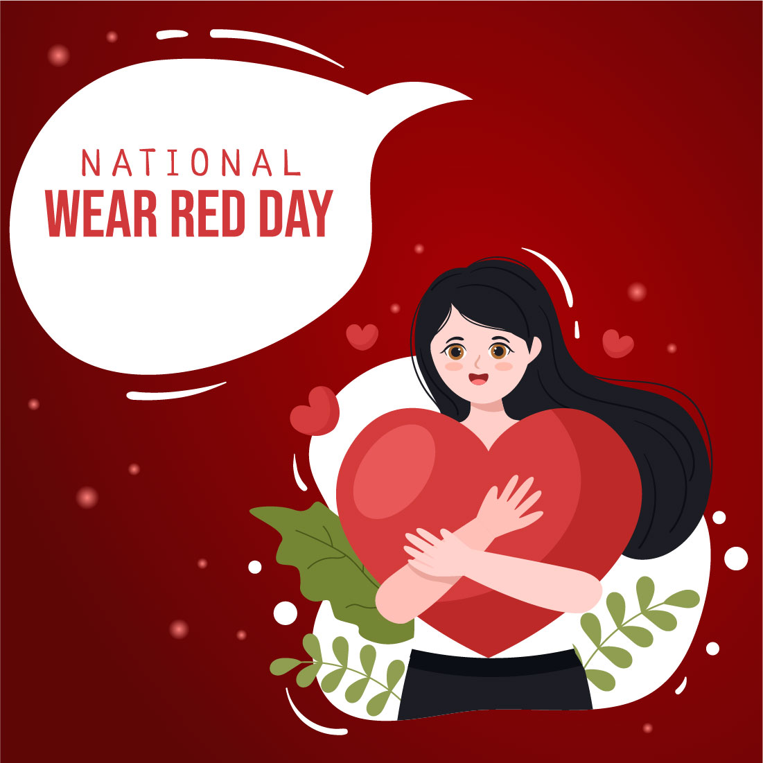 12 National Wear Red Day Illustration preview image.