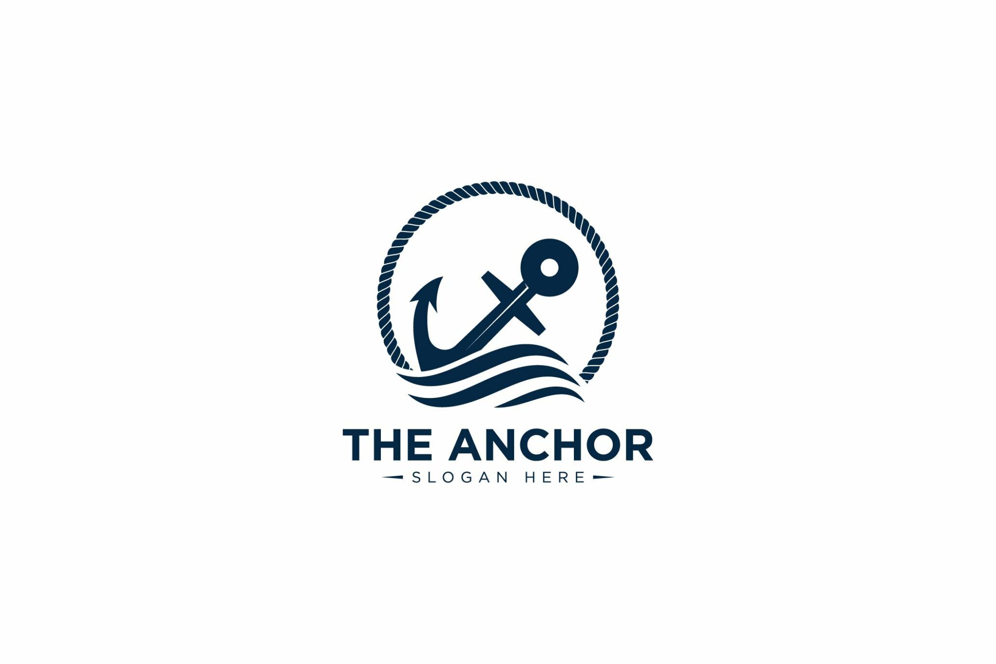 Ship Anchor and Rope Logo – MasterBundles