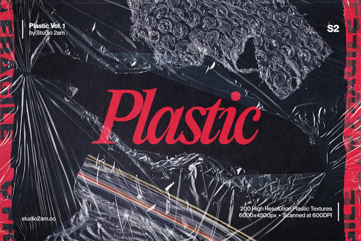 Cover image of 200+ Plastic Textures Bundle.