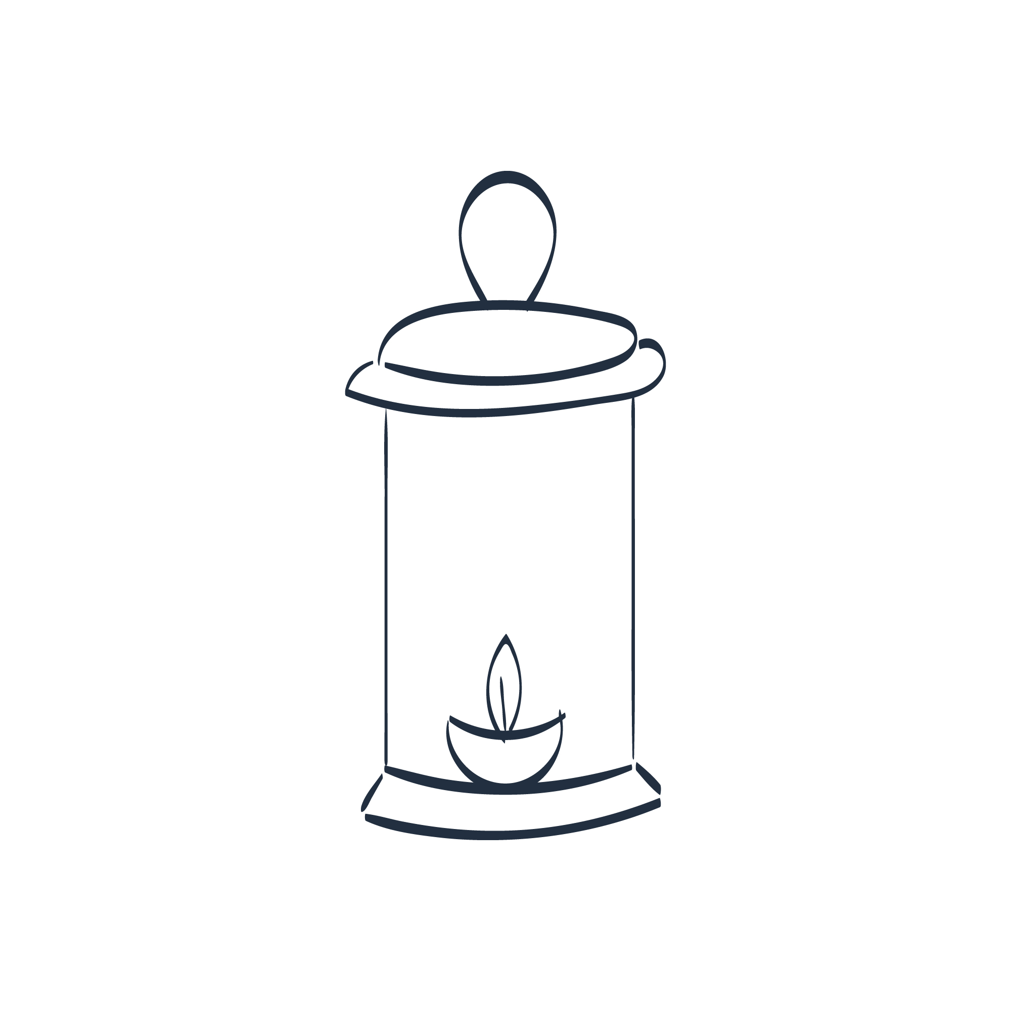 13 Hygge Doodle Collection, candlestick doodle.