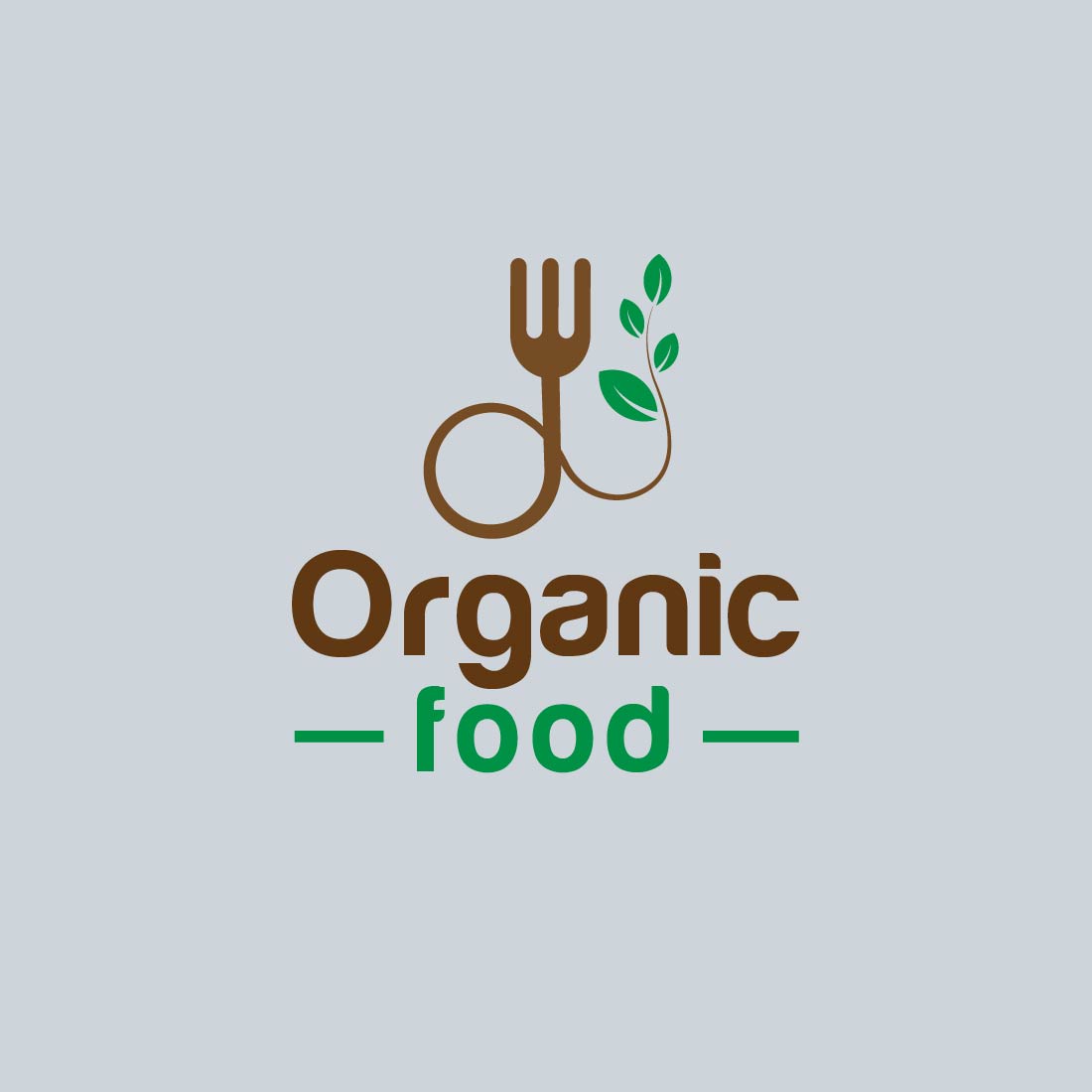Organic Food Logo Design cover image.