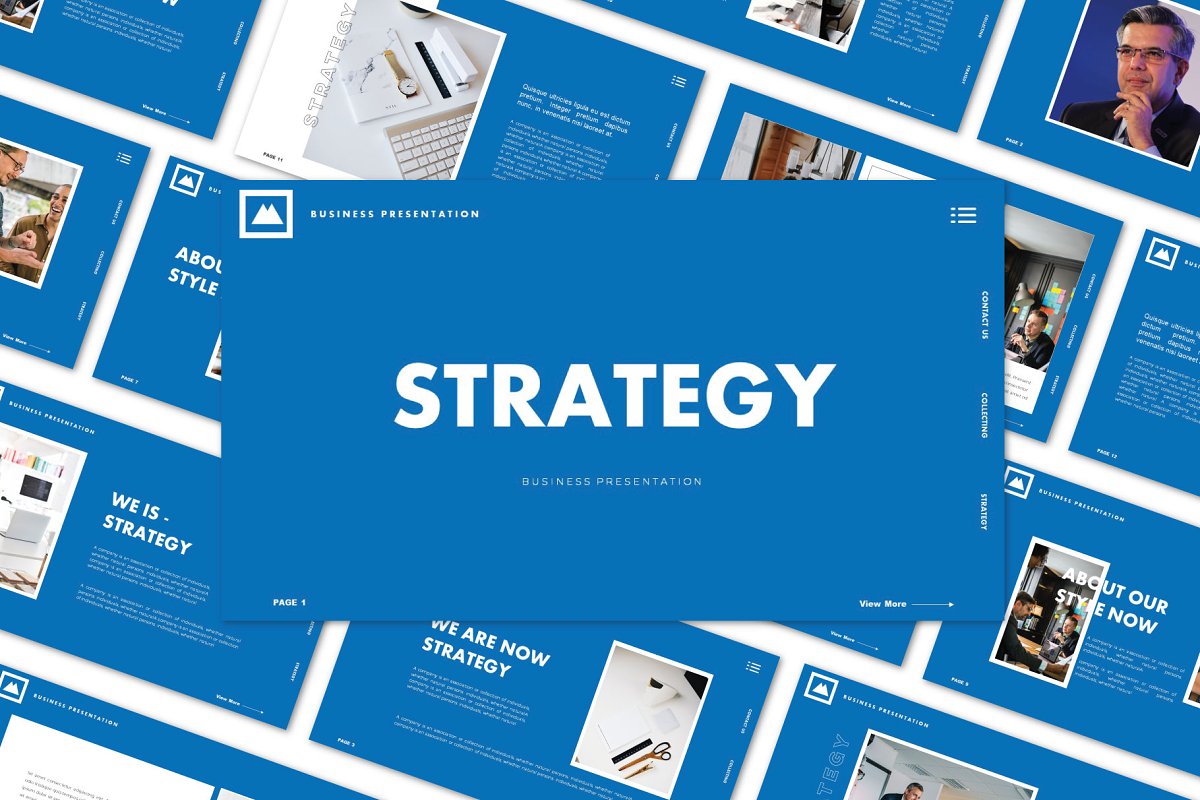 Cover image of STRATEGY - Powerpoint Template.