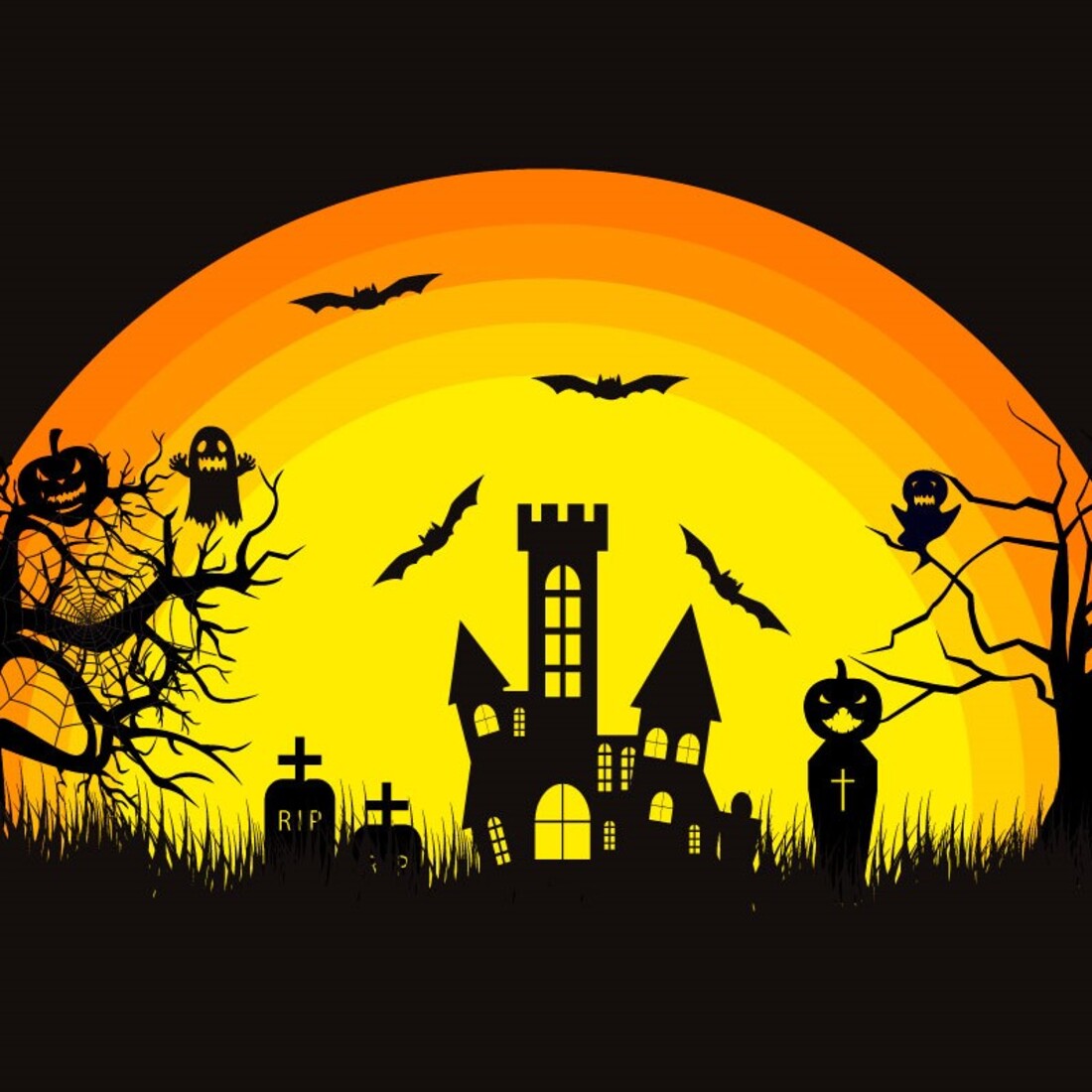 Halloween Event T-shirt Vector Design preview image.