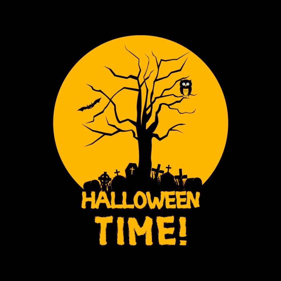 Silhouette T-shirt Design Halloween preview image.