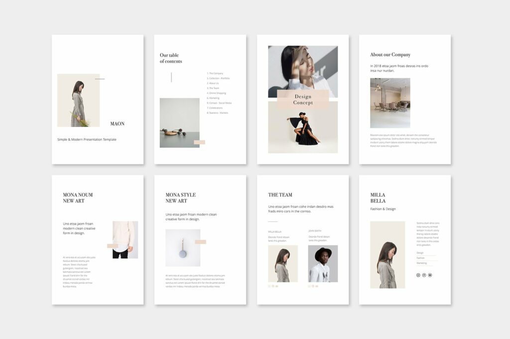 MAON - Vertical Powerpoint Template – MasterBundles