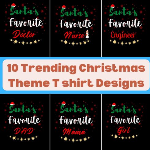 Trending And Evergreen Christmas T-shirt Designs cover image.