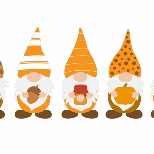 Fall Gnomes SVG. Thanksgiving Gnomes | MasterBundles