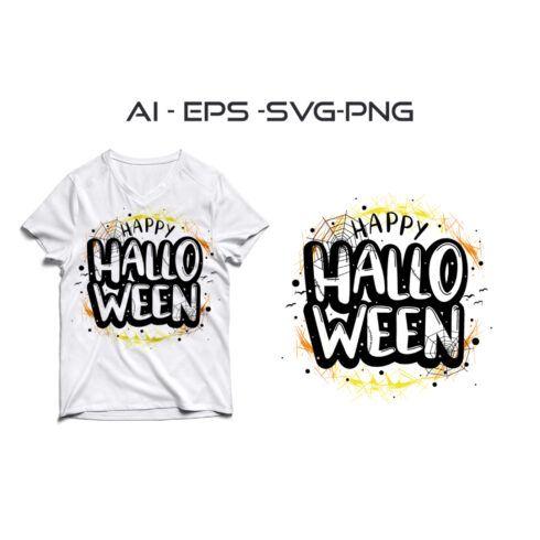 Happy Halloween T-shirt Logo cover image.