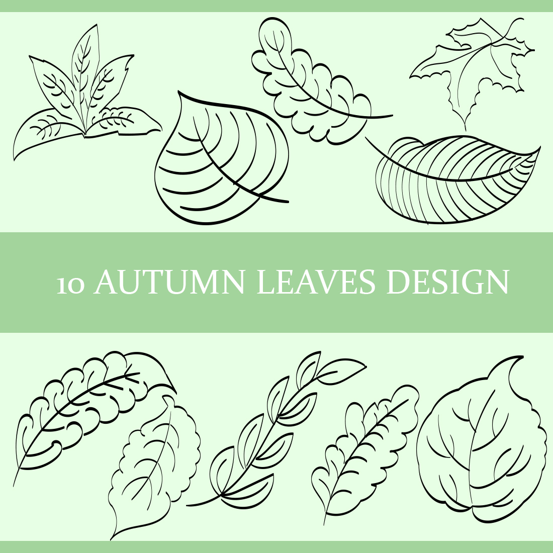 10 Autumn Leaves Design main cover.