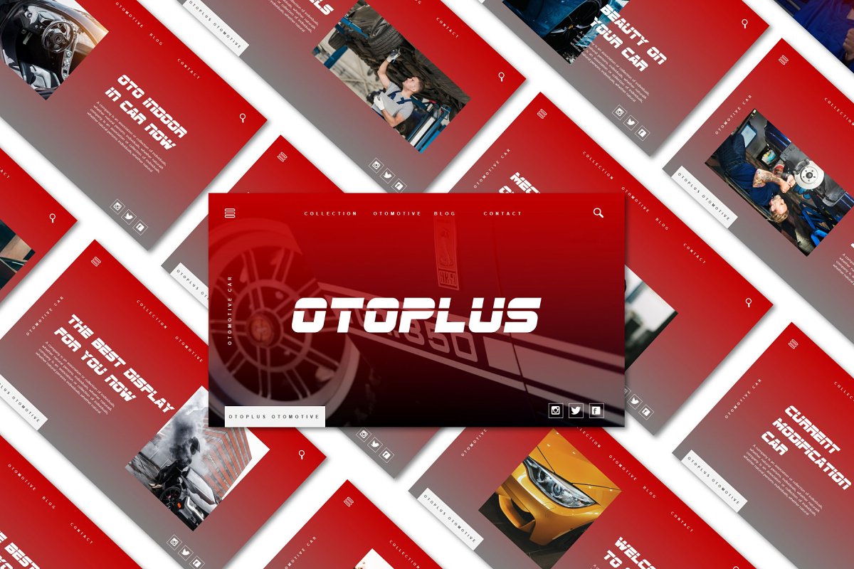 Cover image of Otoplus Template.