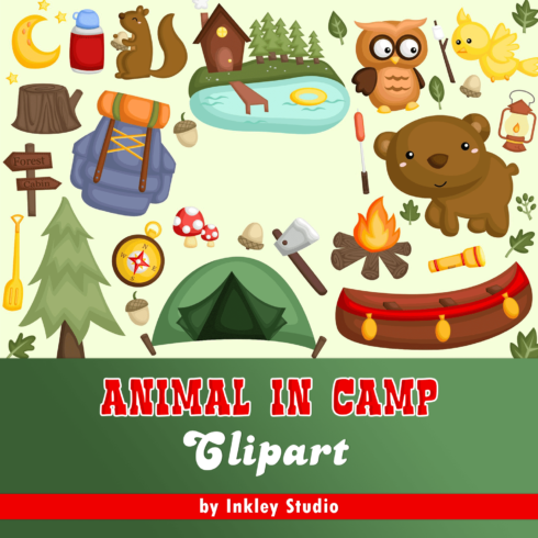 Animal in Camp Clipart.