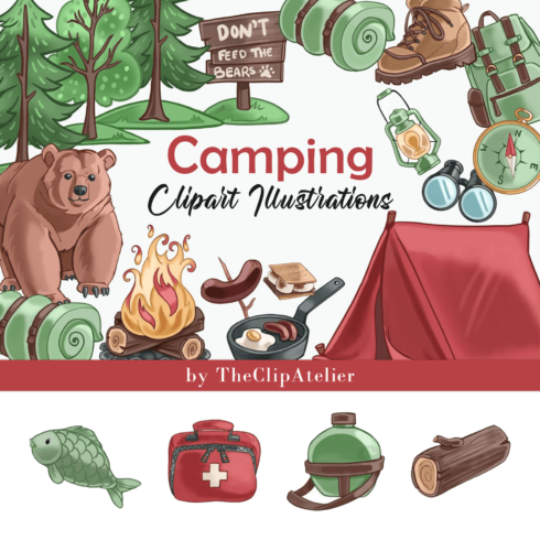 Camping Clipart Illustrations – MasterBundles