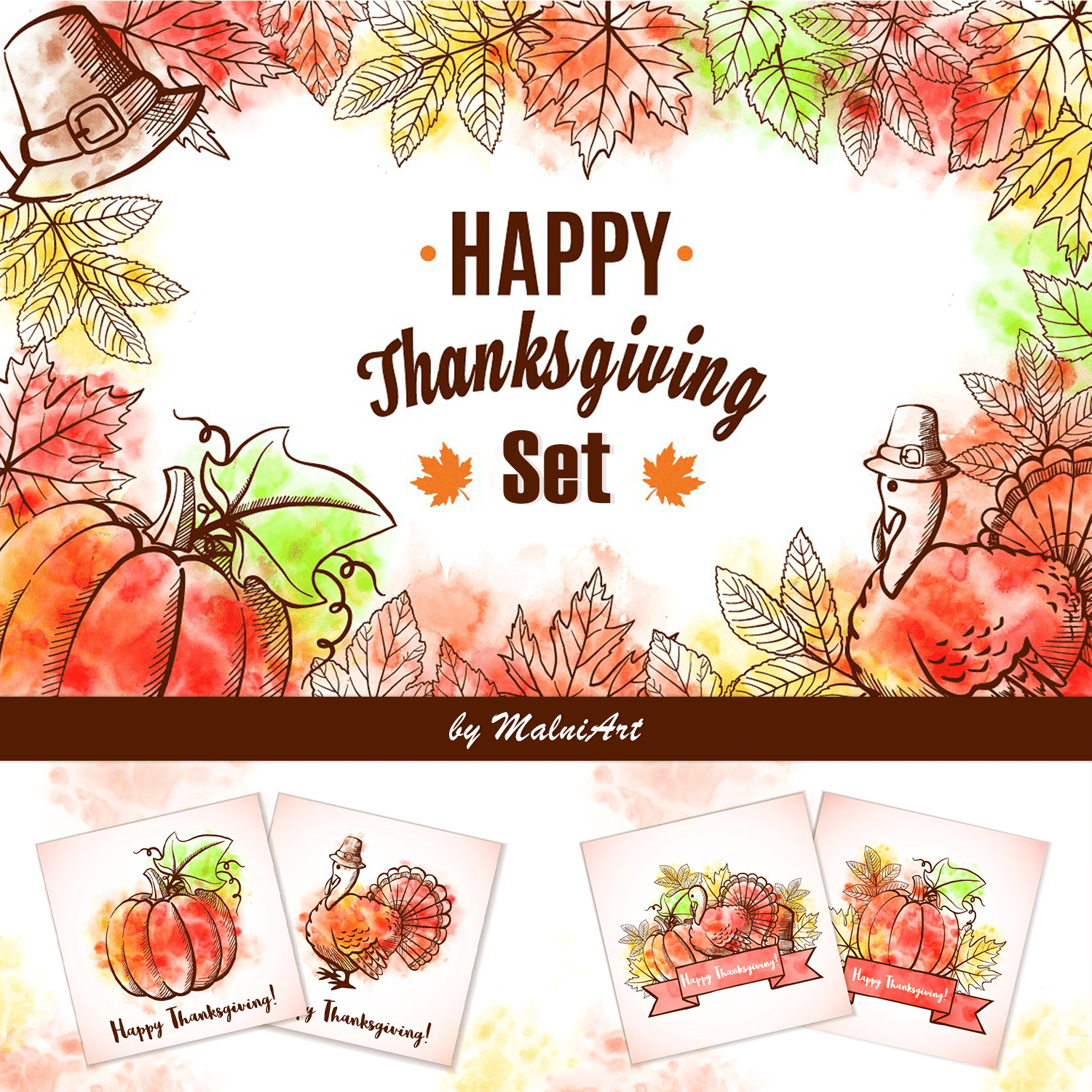 Happy Thanksgiving Set cover.