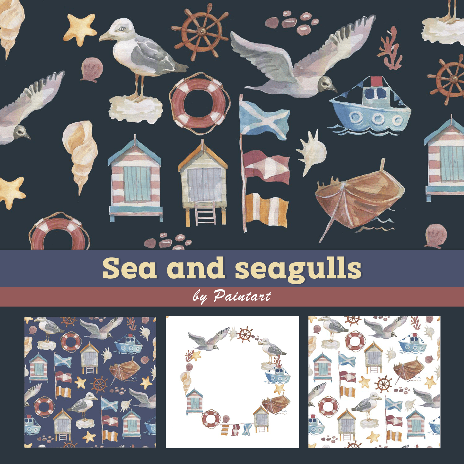 Sea and seagulls.