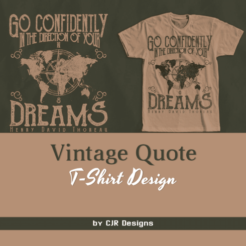 Vintage Quote T-Shirt Design.