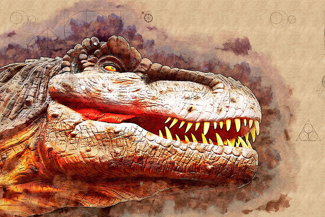 Dinosaur Tooth Print Graphic Preview image.