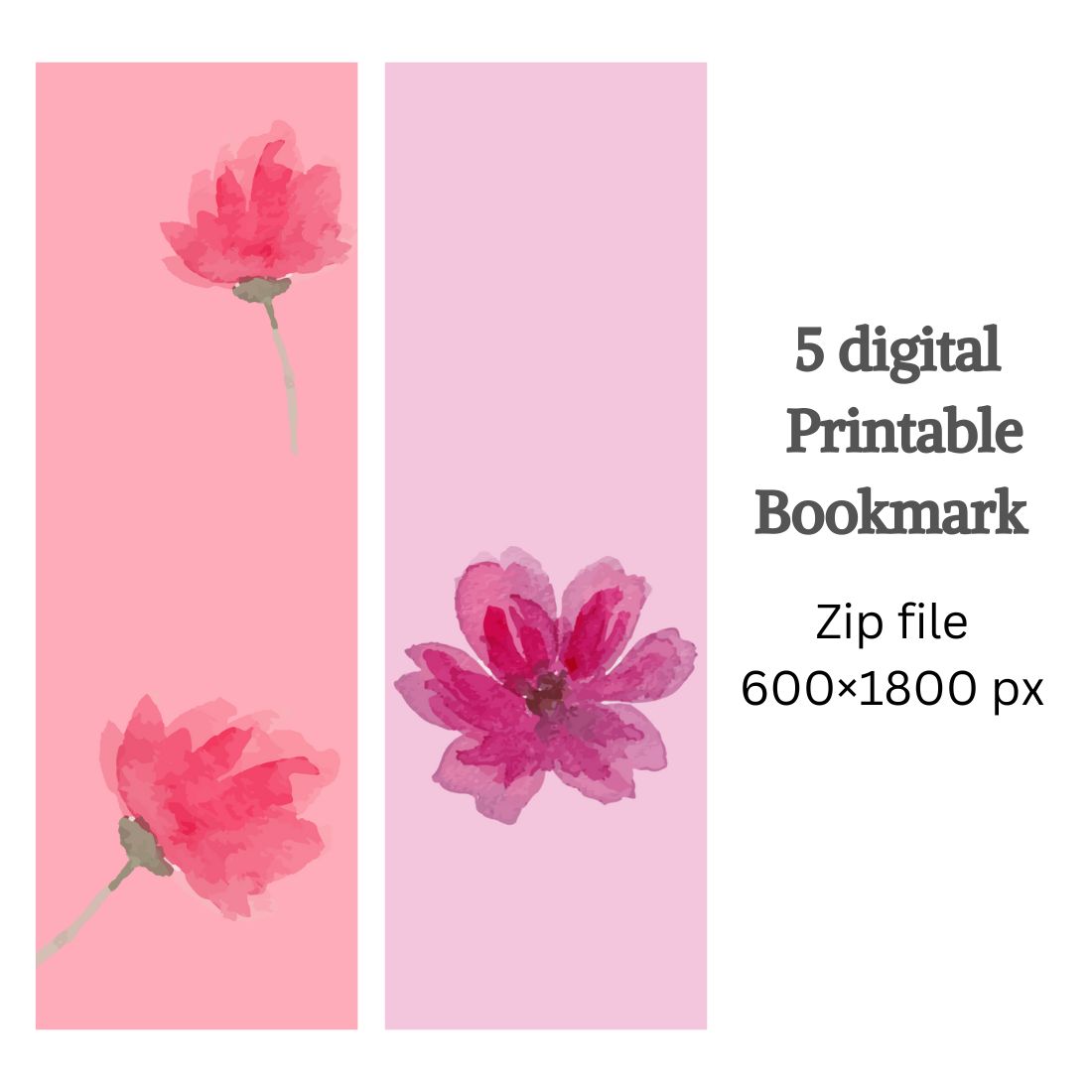 Colored Digital Bookmark preview image.