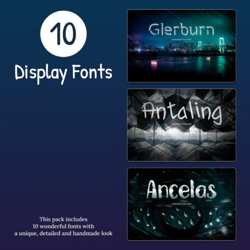 10 Display Fonts.