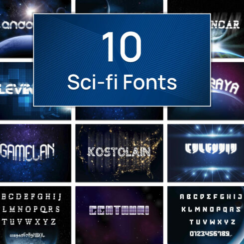 10 Sci-fi Fonts.