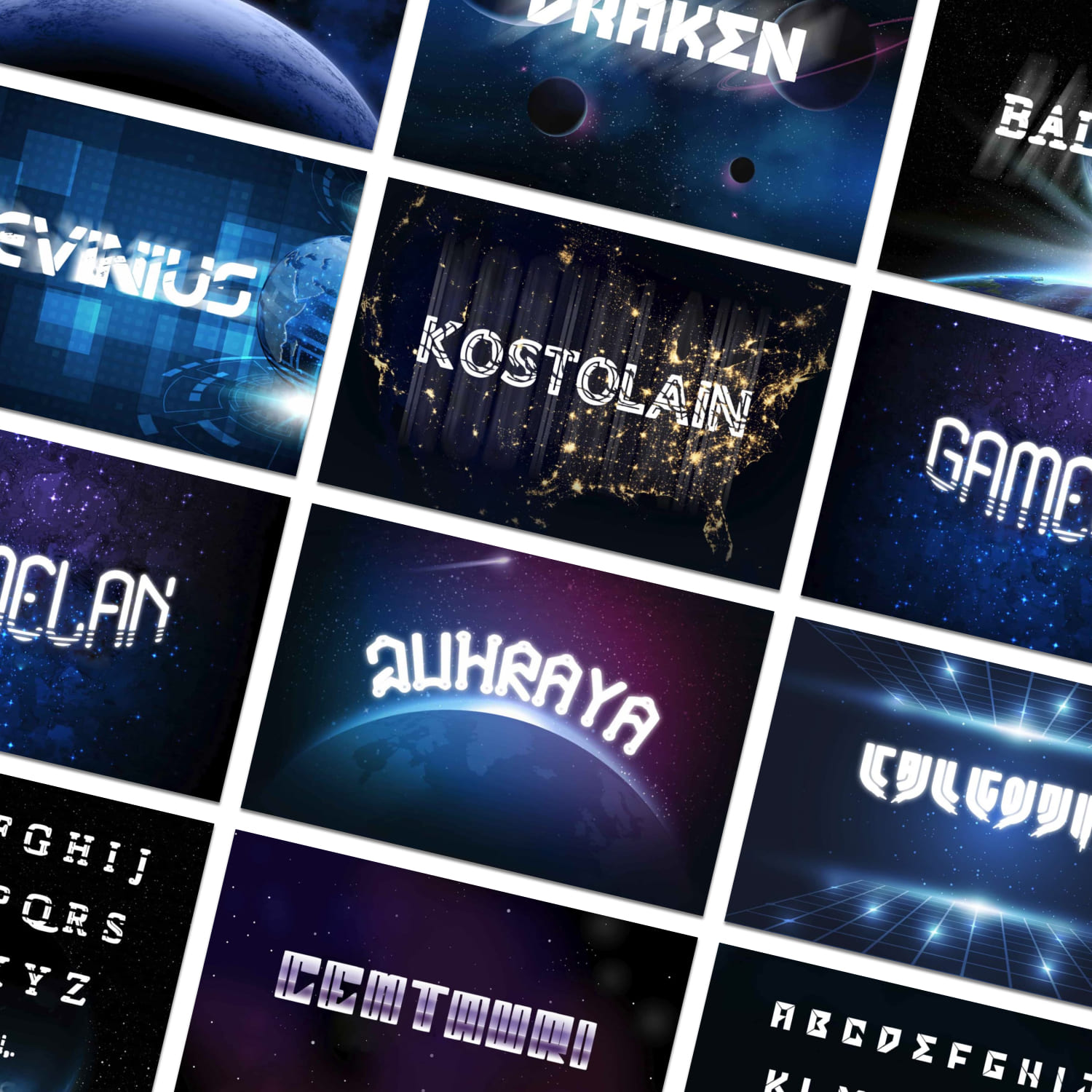 10 Sci-fi Fonts cover.