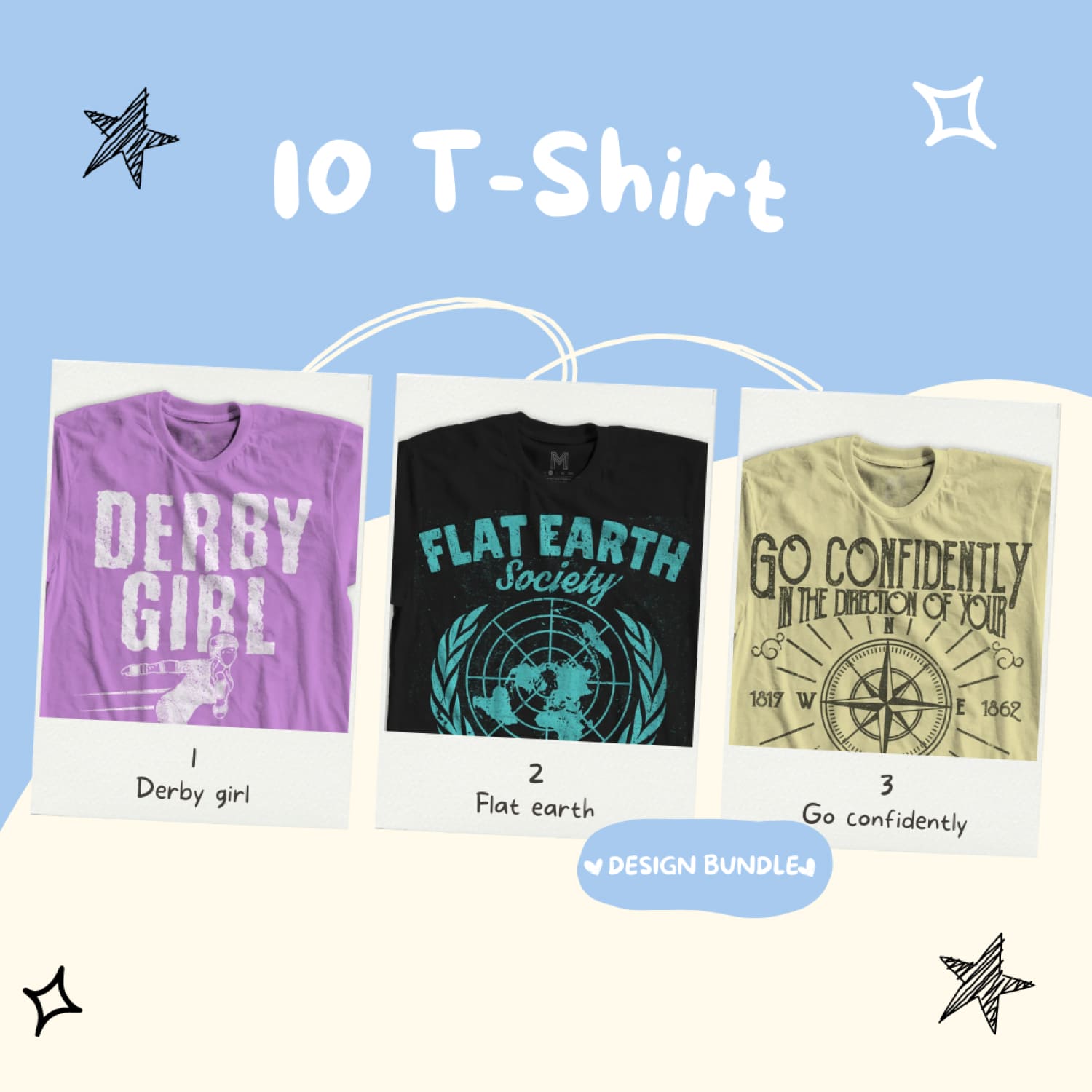 10 T-Shirt Design Bundle Vol. 2.