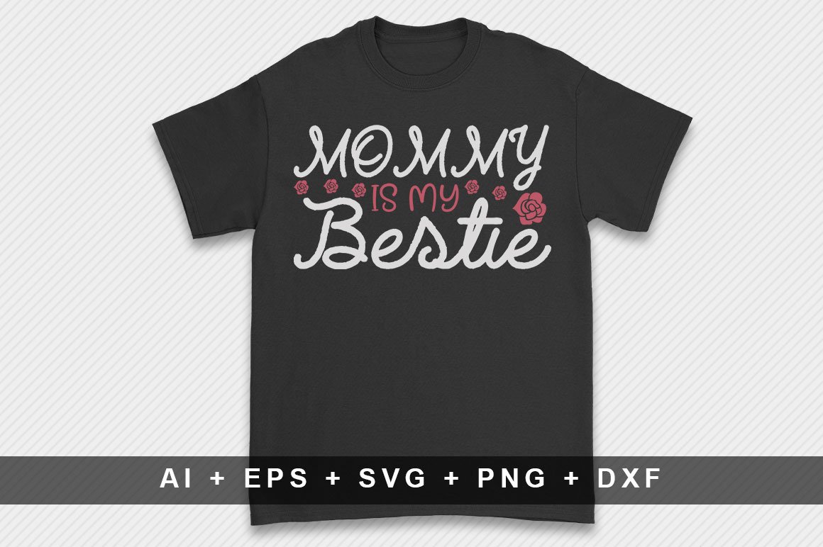 Black women's t-shirt with a great inscription about mom.