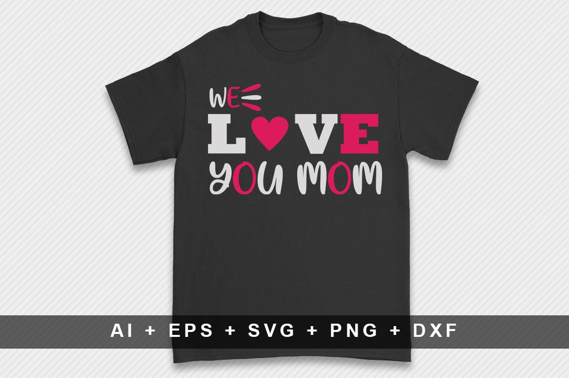 Black women's t-shirt with an enchanting inscription about a good mother.