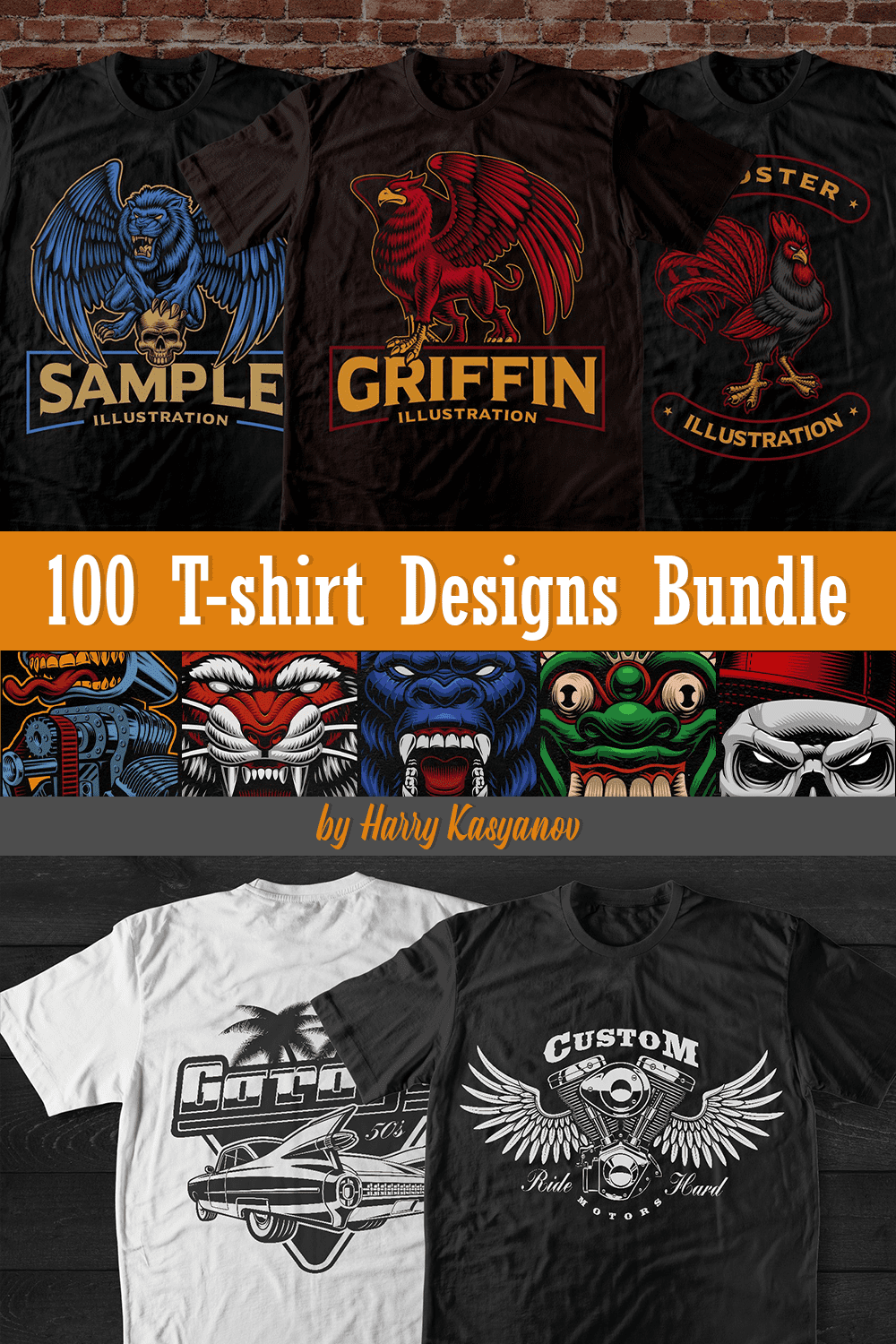 100 t shirt designs bundle pinterest