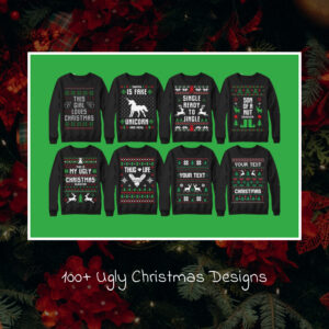 100+ Ugly Christmas Designs – MasterBundles