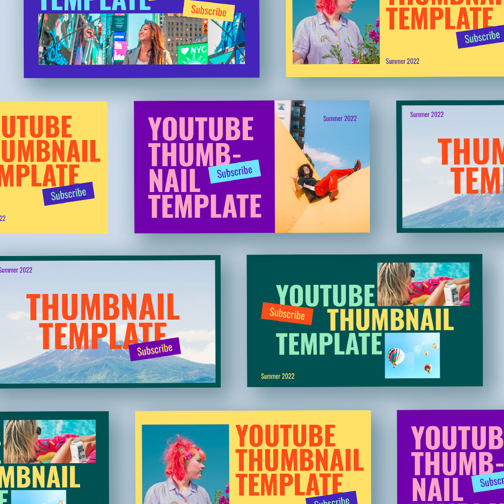 blank youtube thumbnail template cover.