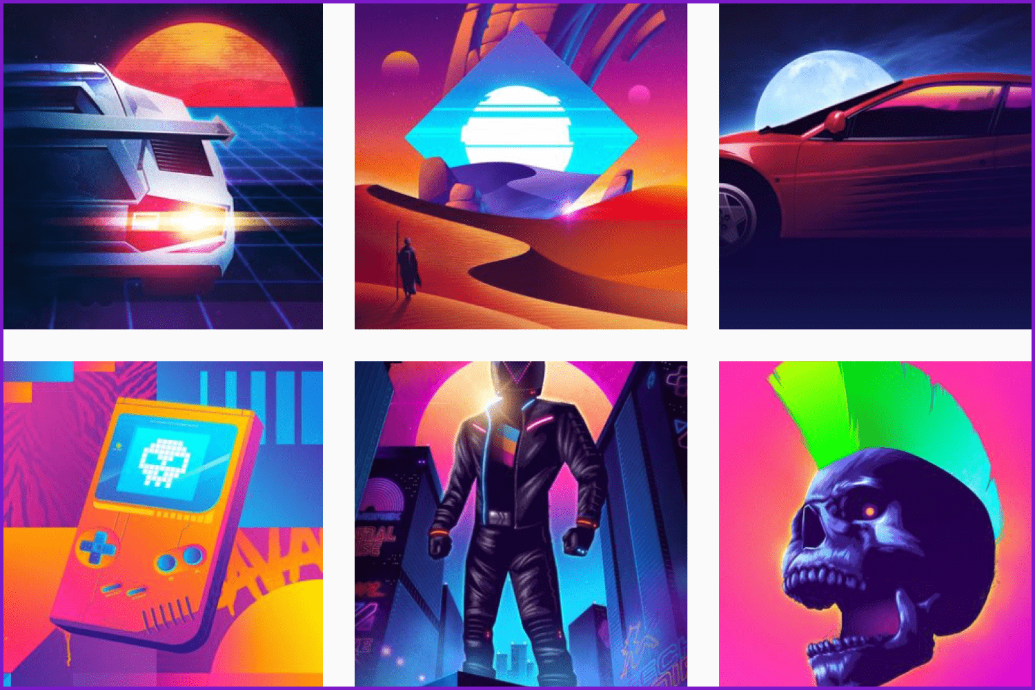 Collage of Instagram account images @signalnoise.