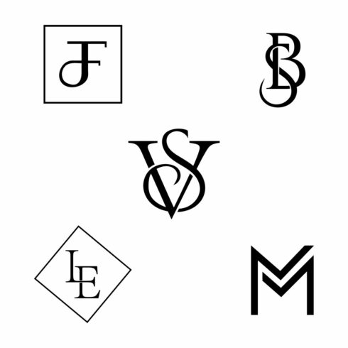 5 Word Mark Logos Design cover image.