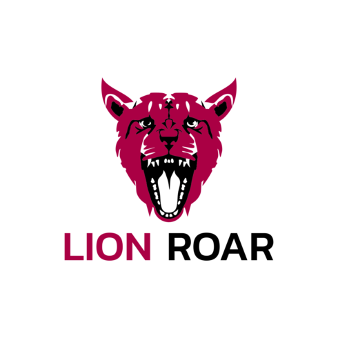 Roaring Lion Logo Design Template cover image.