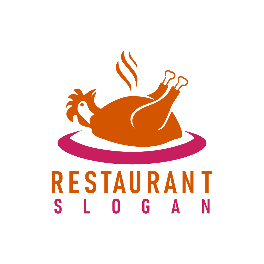 Chicken Custom Logo For Restaurant and Cafe preview image.