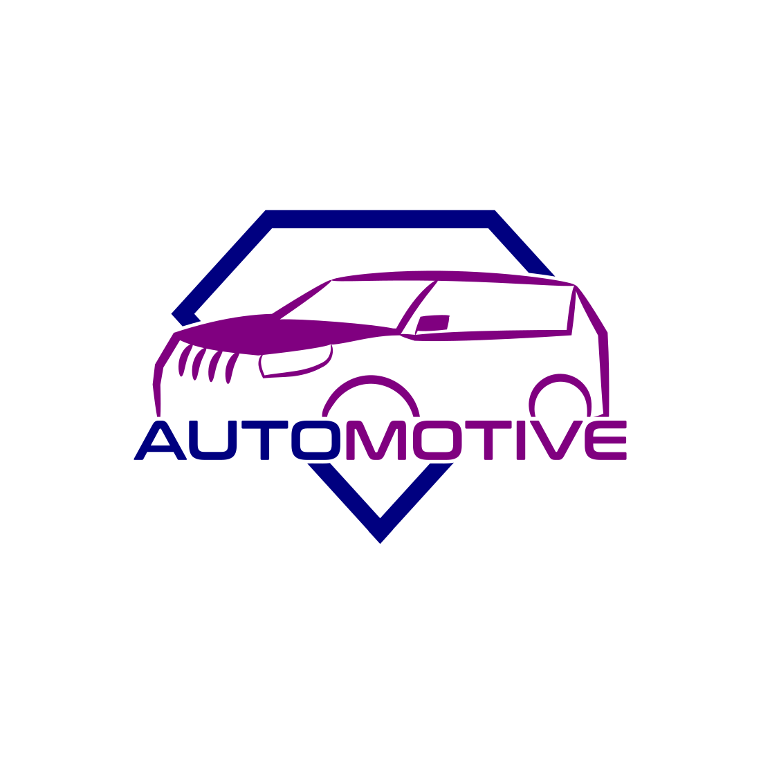 Automotive Creative Style Logo Design preview image.