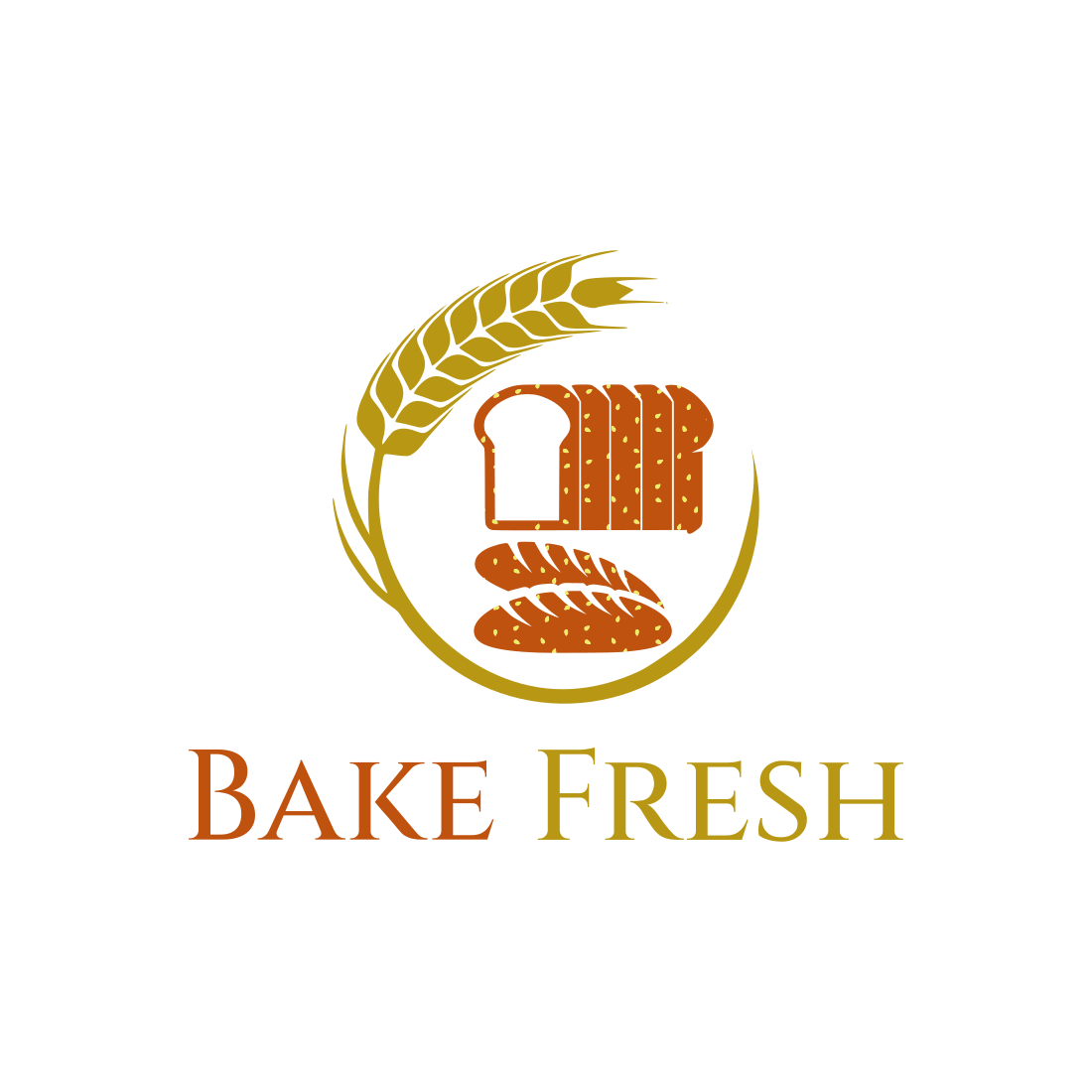 Custom Design Bake Shop Logo cover image.
