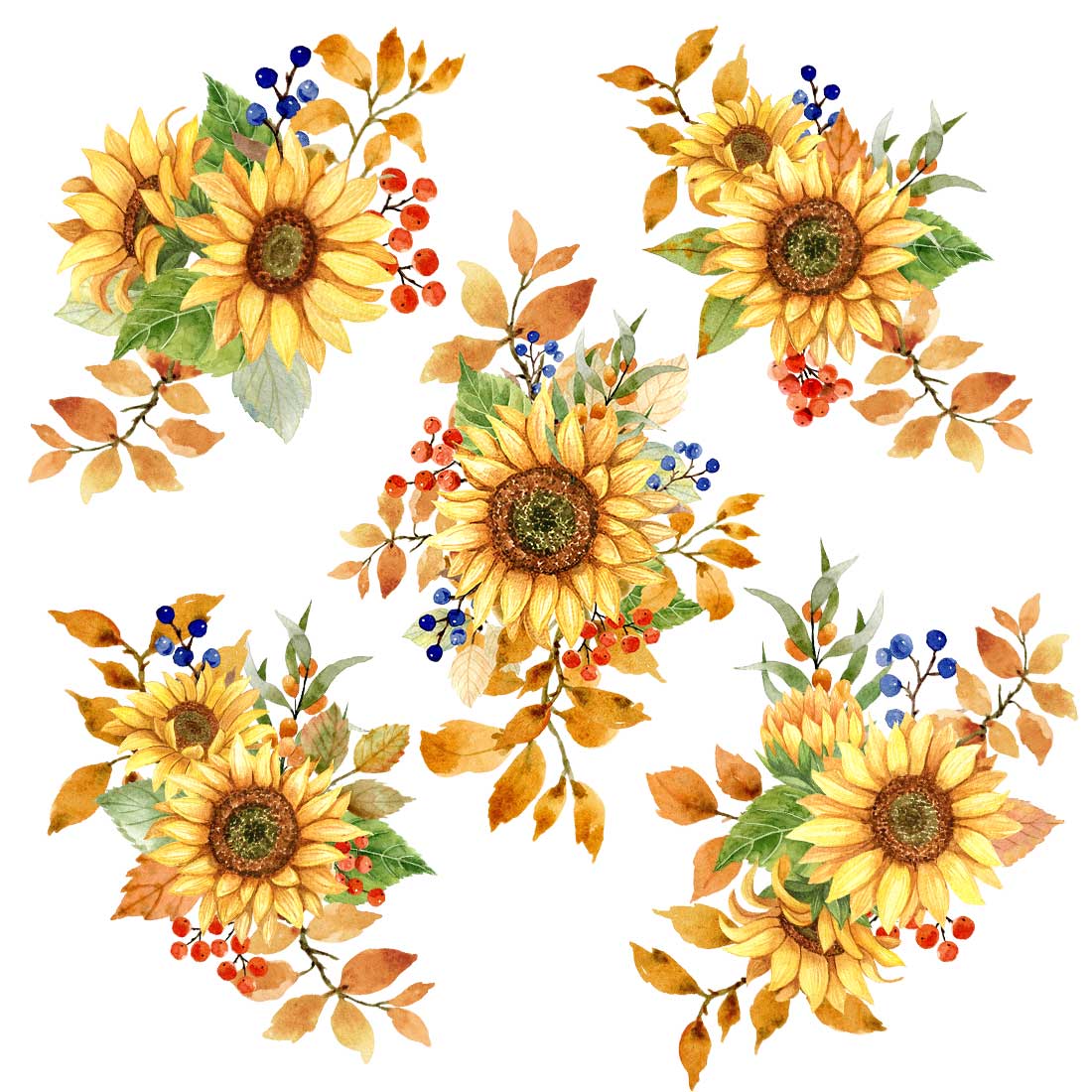 Floral Golden Alphabet and Numbers, flower arrangements.