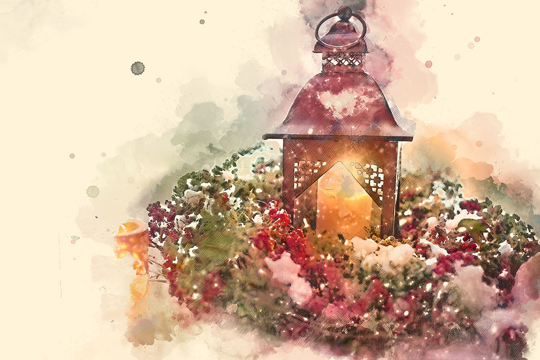 Christmas House Graphics with Artistic Style Preview image.