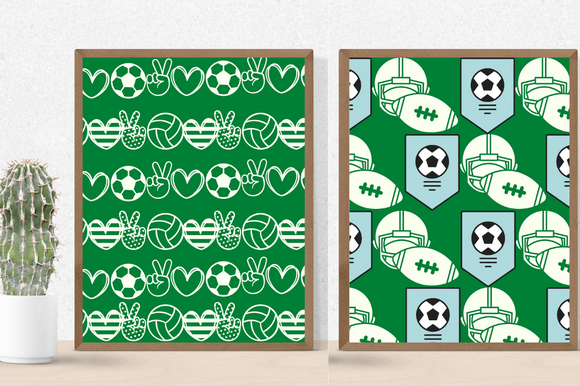 Two football posters for a sport lover.