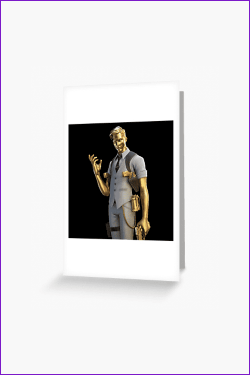 Greeting card with a Gold Midas.