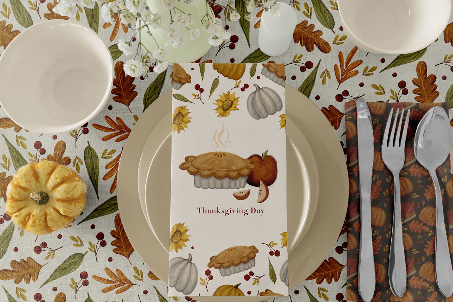 Use this Thanksgiving illustrations for different purposes.