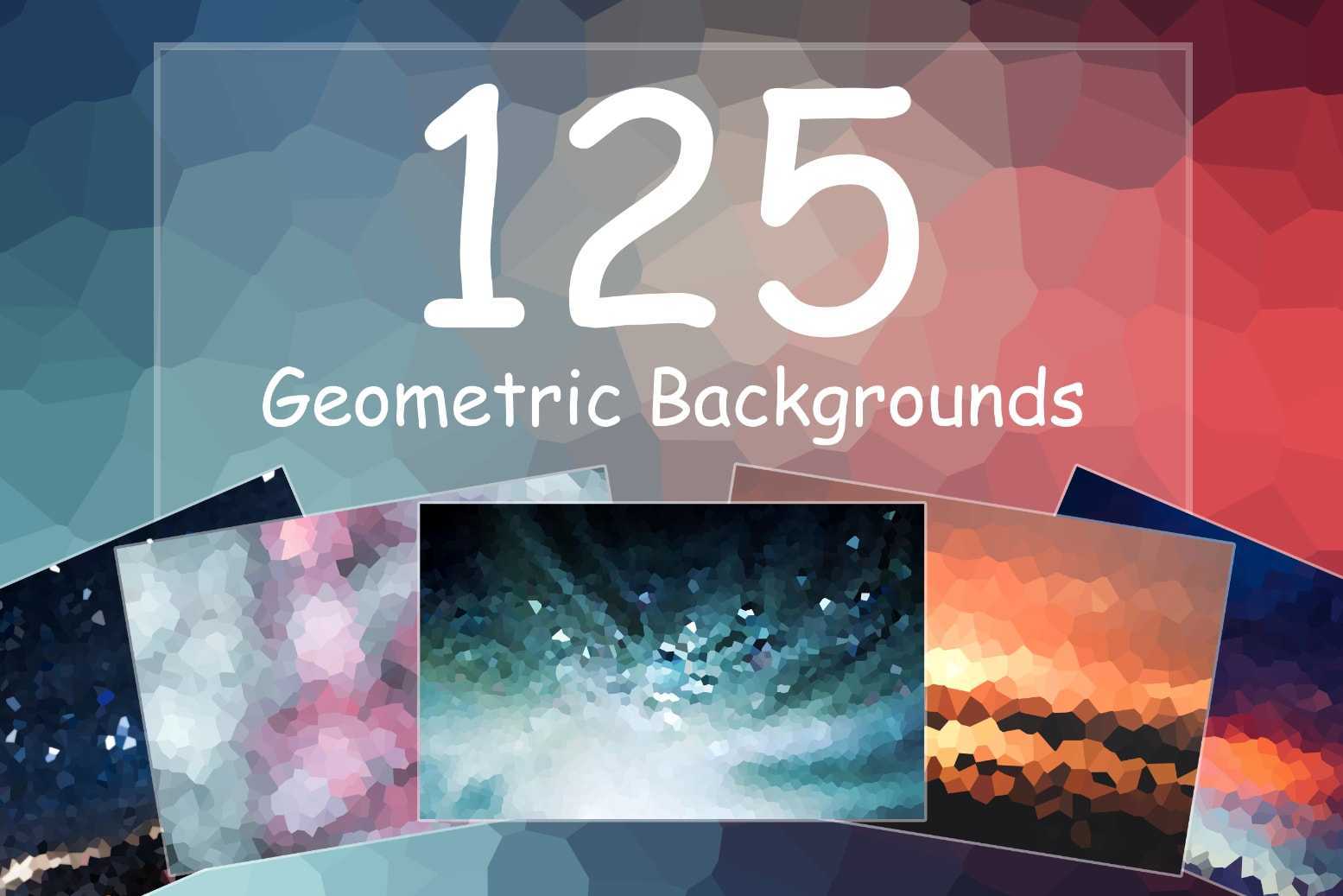Geometric backgrounds with gradient.